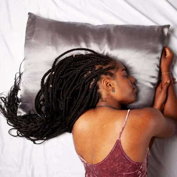 Turbie Twist Microfiber Day Hair Towel Night Satin Pillow Case Set Of 2 Pk - Picture 5 of 5